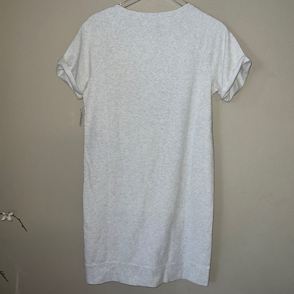 NWT Goodthreads Roll Sleeve Sweatshirt Dress Light Grey Womens Size Small S - Picture 12 of 12
